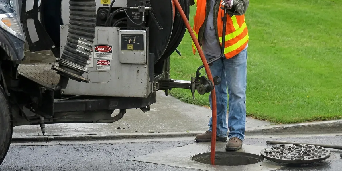 sewage clean up professionals using industrial equipment to remove contaminated wastewater in Boise, ID